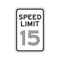 Choose the Speed Limit You Want in this Custom Speed Limit Sign - 12X18 - DG3 Reflective rust-free heavy gauge aluminum Speed Limit Sign