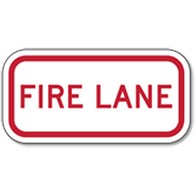 Supplemental Fire Lane Sign - 12x6
