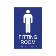 ADA Mens Fitting Room Sign - 6x9