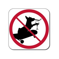 No Dogs, Skateboarding, Smoking or Alcohol Sign - 12x12 - Control unwanted smoking with this durable and reflective aluminum No Smoking Symbol Sign