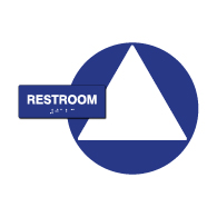 ADA Compliant Gender Neutral Sign Kit for Single-Use Restrooms