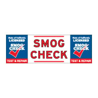 California SMOG CHECK Banner - Test And Repair - 72x24