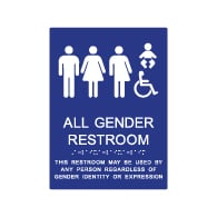 ADA Compliant All Gender Restroom Baby Changing Wall Sign - 8x11 from STOPSignsandMore. Our ADA signs meet sign regulations and will pass compliance inspections.