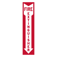 Label - Fire Extinguisher - 4x18 (Pack of 3) - Digitally printed on rugged vinyl using outdoor-rated inks - Buy Fire Extinguisher Labels from STOPSignsAndMore