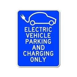 Post Informational Signs for Hybrid Electric Vehicle’ Charging Stations