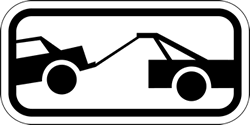 Federal R7-201A No Parking Tow-Away Symbol Signs - 12x6