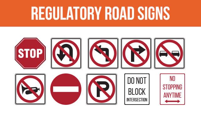 traffic regulatory signs