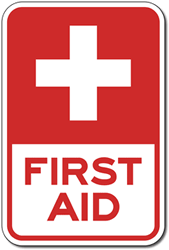 Buy First Aid Red Cross Sign | STOPSignsAndMore.com