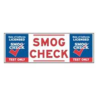 California SMOG CHECK Banner - Test Only Station - 72x24