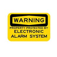 Warning Property Protected by Electronic Alarm System Signs - 18x12 - Reflective rust-free heavy-gauge aluminum Electronic Alarm Security signs