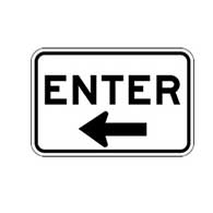 Enter Signs with Choice of Arrow Direction-18x18 | STOPSignsAndMore.com