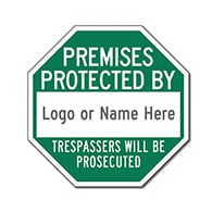 Customized Security Company STOP Signs for Sale - 12x12