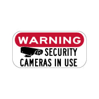 Warning Security Cameras In Use Sign - 12x6 - Reflective rust-free heavy-gauge aluminum Video Security Signs