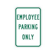 Employee Parking Only Signs - 12x18 - Reflective heavy-gauge aluminum Parking for Employees Sign