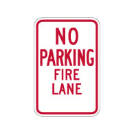 R7-1-MOD No Parking Fire Lane Signs - 12x18 - Made with 3M Engineer Grade Reflective Sheeting & Rust-Free Heavy Gauge Durable Aluminum available at STOPSignsAndMore.com