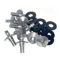 Aluminum Drive Rivets - 10 Pack - For Mounting Signs in Square Posts