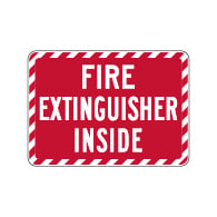 Fire Extinguisher Inside Sign - 14x10 - Fire Safety Signs Made with 3M Reflective Rust-Free Heavy Gauge Durable Aluminum available at STOPSignsAndMore.com
