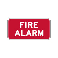 Fire Alarm Location Sign - 12x6 - Property Management Signs Made with 3M Reflective Rust-Free Heavy Gauge Durable Aluminum available at STOPSignsAndMore.com