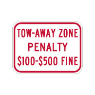 Virginia State Handicap Parking Penalty Sign - 12x9, R7-VP1