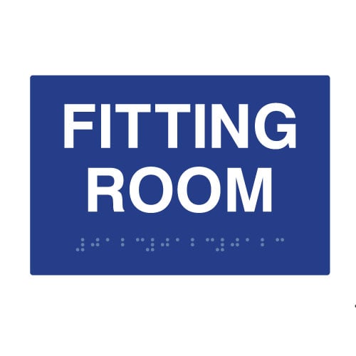 ADA Fitting Room Text and Braille Sign - 6x4 | StopSignsandMore.com