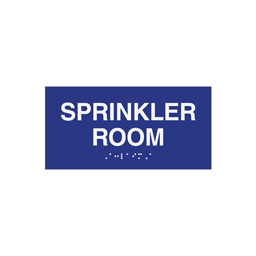 Ada Sprinkler Room Text And Braille Sign 8x4