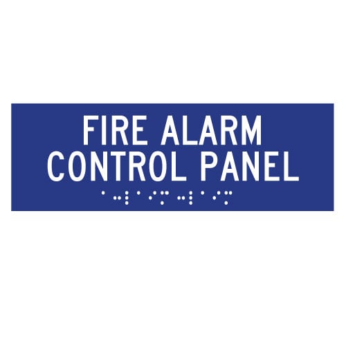 Custom in Case of Fire Pull Alarm Braille Sign by BannerBuzz