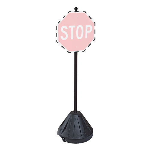 XL-PP3 Portable Pole 3 Base - Sign Post and Hardware - Black ...