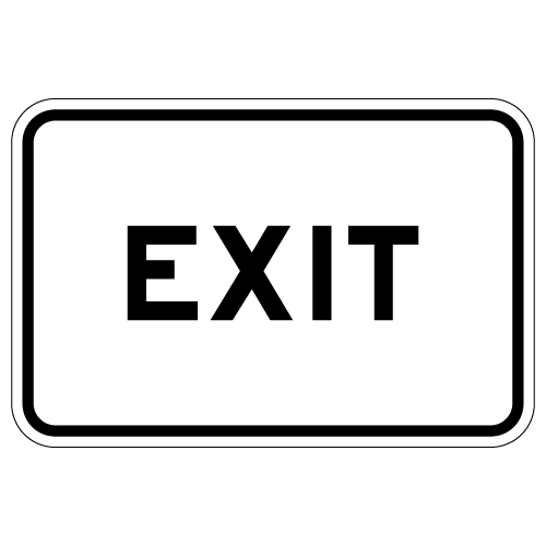 Exit Parking Lot Sign - 18x12 | StopSignsandMore.com