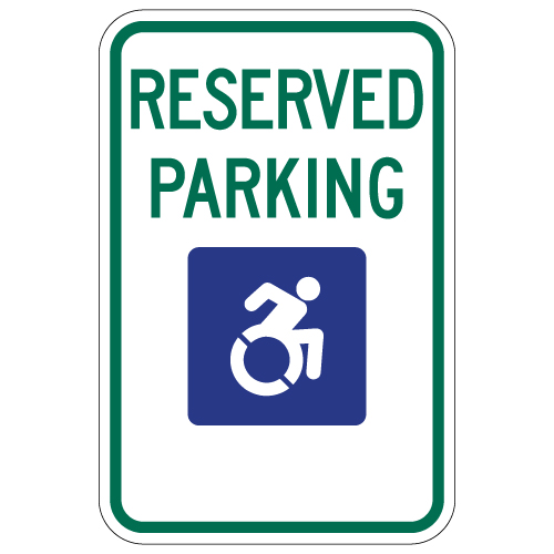 R7-8 New York Handicap Parking Sign with Active ISA - No Arrows - 12x18 ...