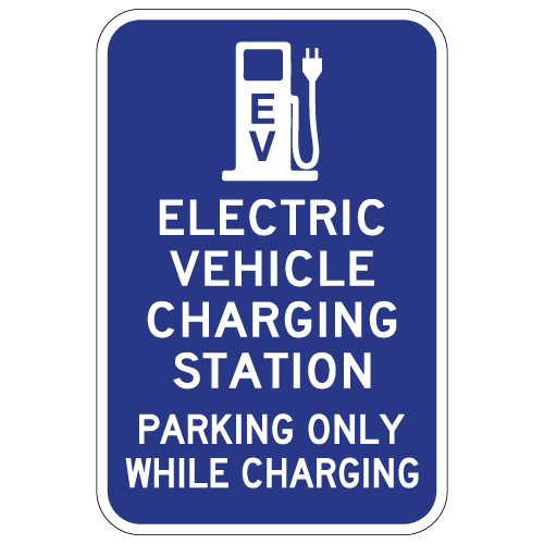 Buy Electric Vehicle Parking Sign - Only While Charging