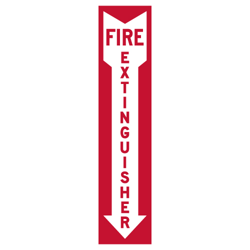 Label - Fire Extinguisher Location - 4x18 (3 Pack) | StopSignsandMore.com