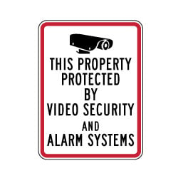 home security systems signs