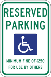 R7-8NV Nevada State Handicap Parking Sign - 12x18
