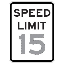 Choose the Speed Limit You Want in this Custom Speed Limit Sign - 18x24- DG3 Reflective rust-free heavy gauge aluminum Speed Limit Sign