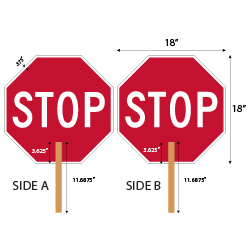 hand stop signs