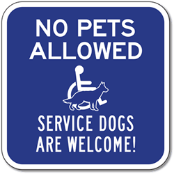 where are service dogs allowed